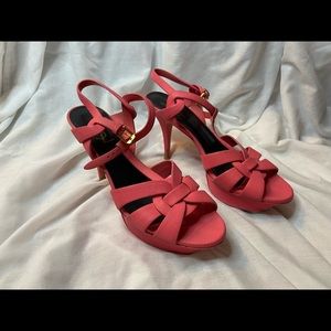 RARE YSL Saint Laurent Tribute leather sandals